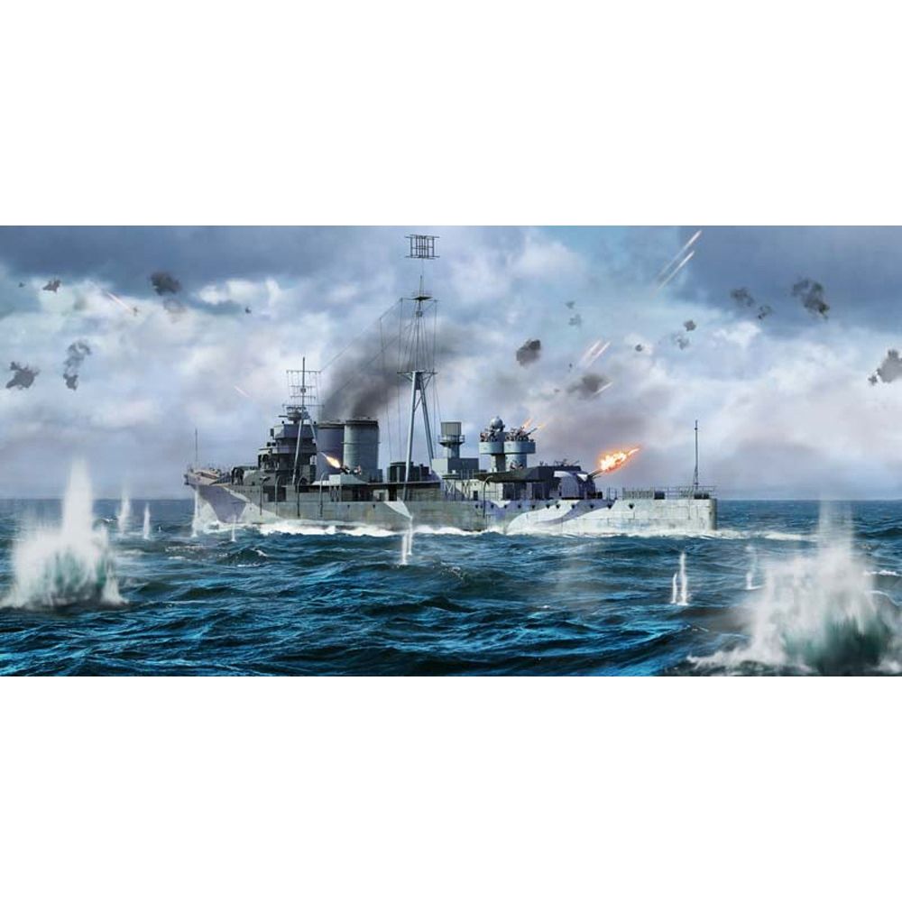 British Royal Navy HMS Colombo C-Class Light Cruiser Ship