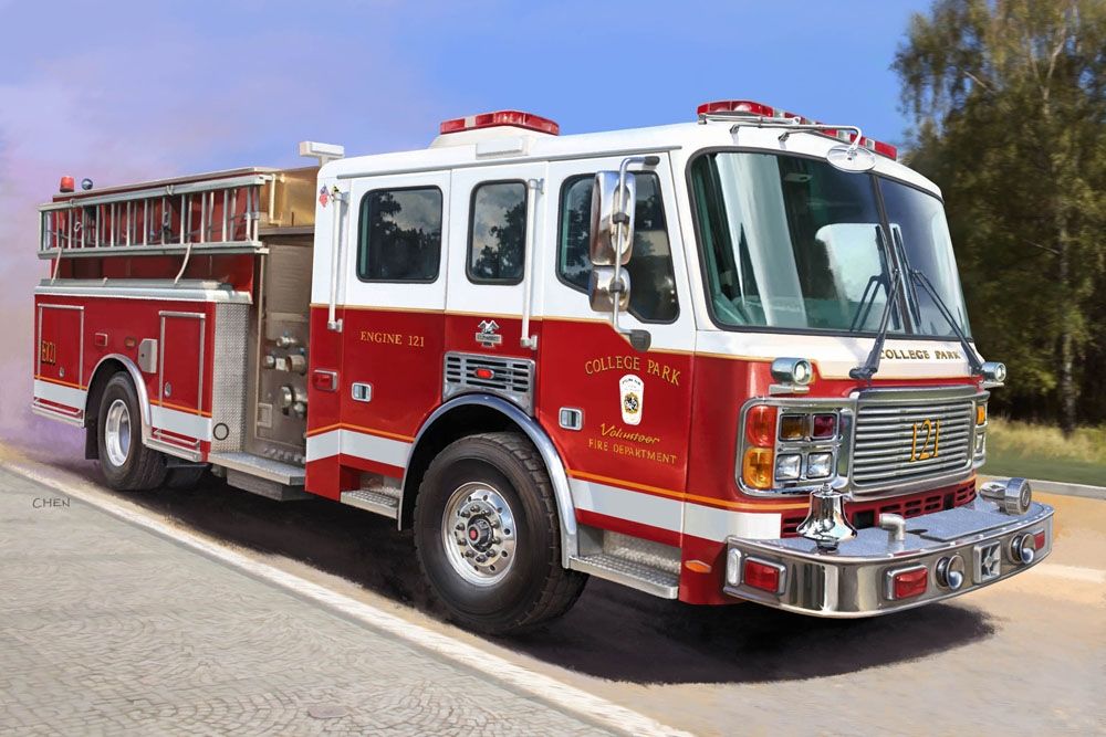 US Army American LaFrance Eagle Fire Pumper Vehicle