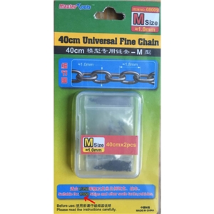 40cm Universal Fine Chain M 1/350 1.0mm x 1.8mm (2 pcs)