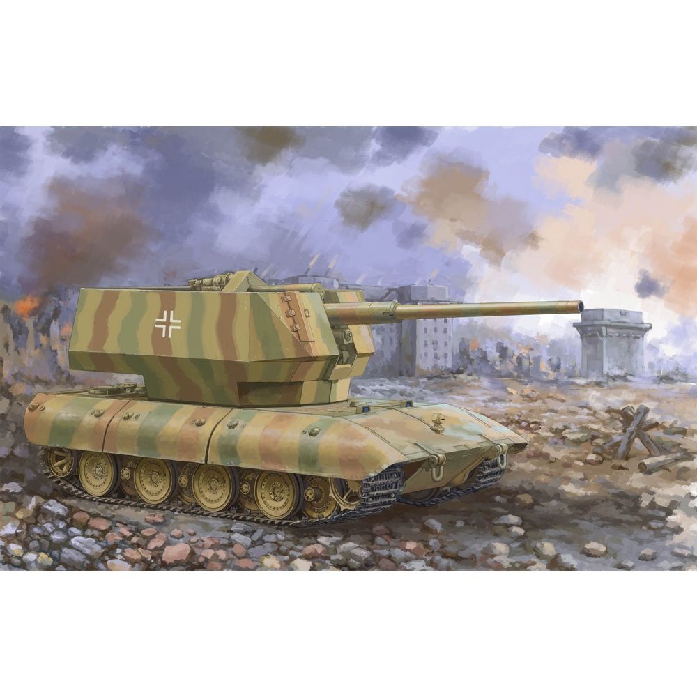 German Army E-100 Flakpanzer Anti-Aircraft Gun w/12.8cm FlaK 40