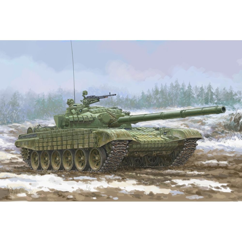 Soviet Army T-72 Ural Main Battle Tank w/Kontakt-1 Reactive Armour