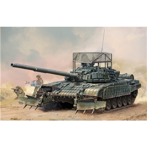 PKTM09609 Russian Main Battle Tank T-72B1 with KMT-6 Mine Plow & Armour Grating