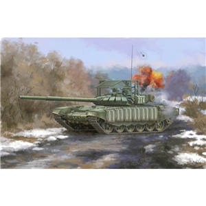 PKTM09610 Russian Main Battle Tank T-72B3 w/4S24 Soft Case ERA & Armour Grating