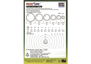 Disc & Circle Asst D (0.3mm plasticard)