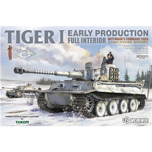 PKUANO004 Tiger I Early Production full interior w/ Wittmann figure