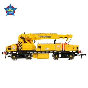 Plasser 12T YOB Diesel-Hydraulic Crane DRP81513 Departmental Yellow