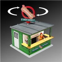 Hot Dog Stand Kit w/Light and Rotating Banner HO/OO