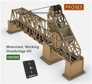 PLS-552 HO/OO Scale Motorised Drawbridge Kit