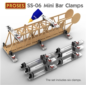 PPR-SS-06 Mini Bar Clamps for Model Kit Builders