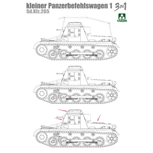 Product code PKTAK01017  Product Name German SdKfz 265 Kleiner Panzerbefehlswagen 1 3 in 1