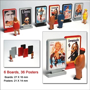 PSIGN-HO-01 Film Posters & Advertising Boards for HO/OO