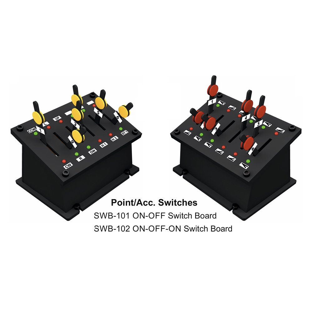 Point Control Switch Board w/LED Indicators (6 switches)