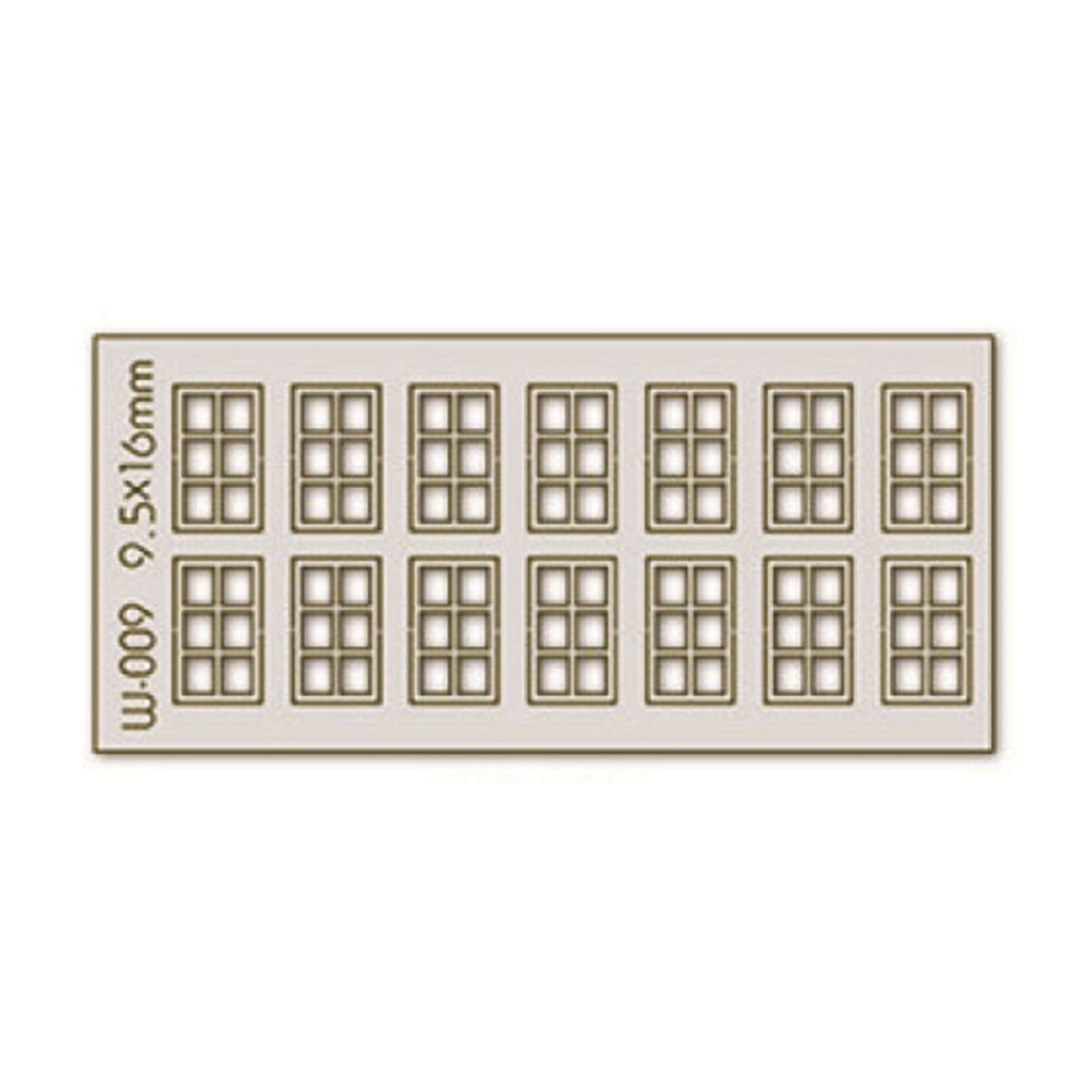 14 pcs 9.5X16mm 6 Pane Windows H0/00
