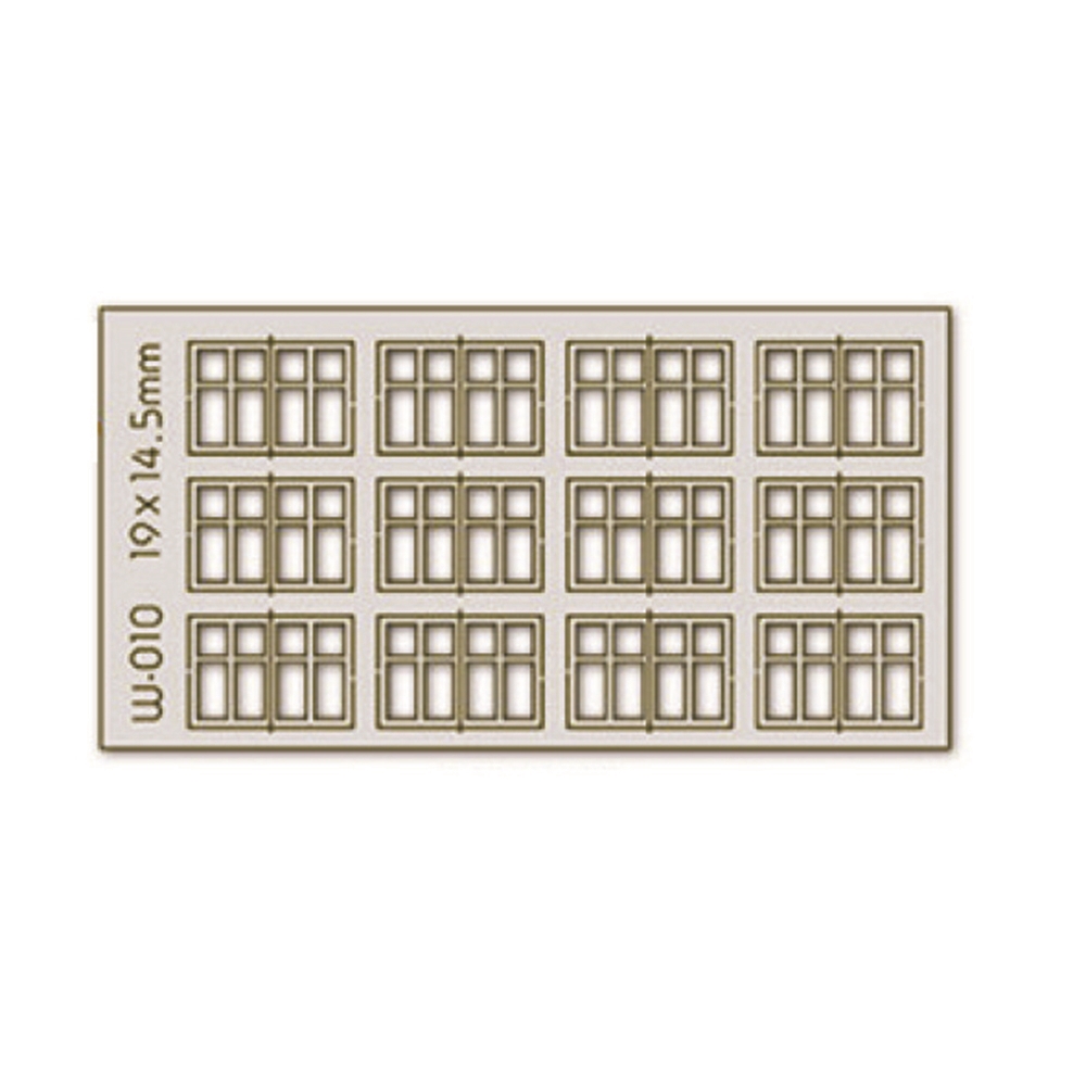 12 pcs 19X14.5mm 4 Pane Dbl Unit Windows H0/00