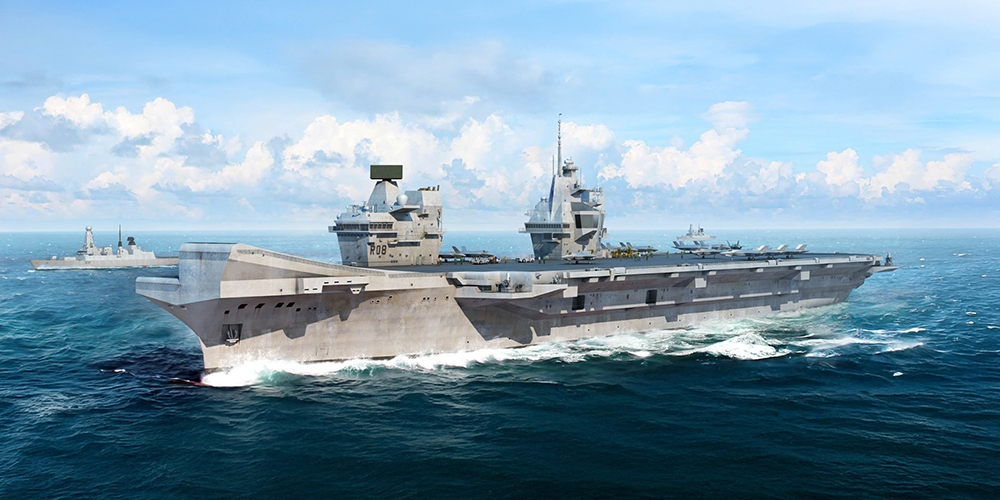 Royal Navy HMS Queen Elizabeth R08 Aircraft Carrier