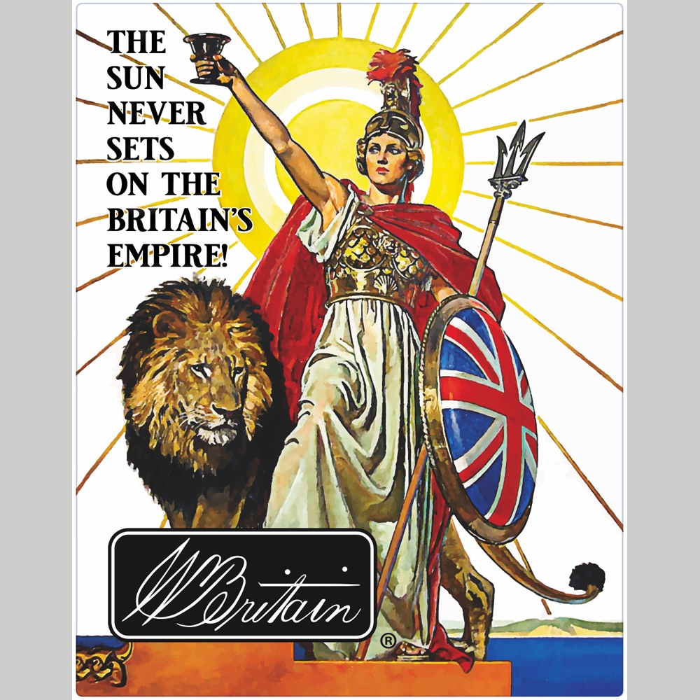 The Sun Never Sets on the Britains Empire Metal Sign 12.5" x 16"