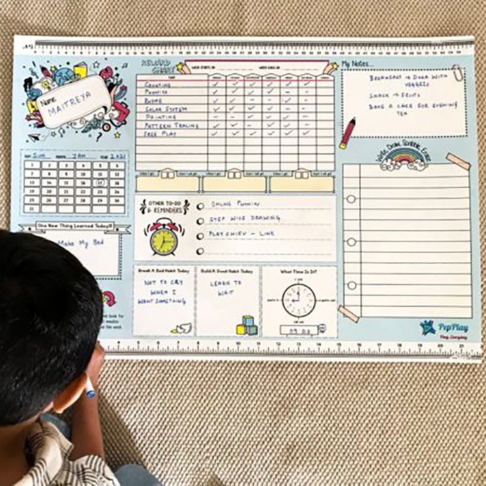 Activity Mats Planner - Blue