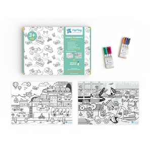TWPP20204 Doodle Placemats – Vehicles