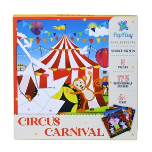 TWPP20602 Educational Sticker Puzzle – Circus Carnival