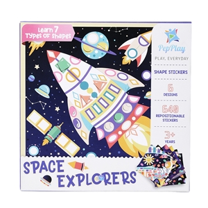 TWPP20603 Educational Shape Sticker – Space Explorers