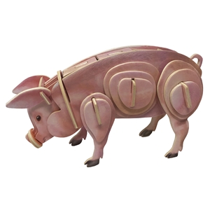 TWW4209 Pig 3D Wooden Puzzle