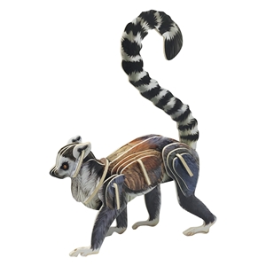 TWW4254 Ring-Tailed Lemur 3D Wooden Puzzle