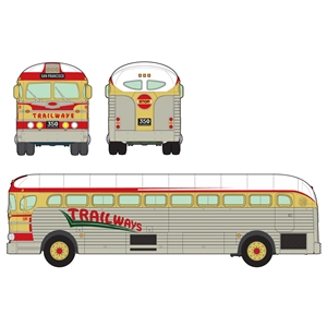 US GMC PD-3751 "Silverside Trailwagon" Trailways Company