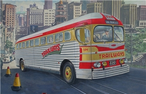 US GMC PD-3751 "Silverside Trailwagon" Trailways Company