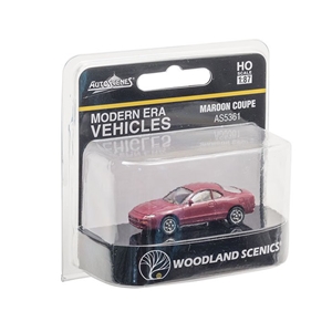 WAS5361 HO Scale Maroon Coupe Boxed