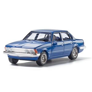 WAS5363 HO Scale Blue Sedan