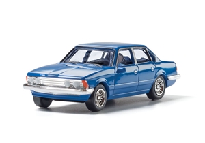 WAS5363 HO Scale Blue Sedan