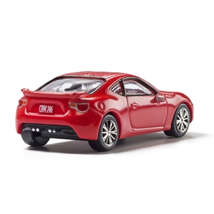 WAS5369 HO Scale Red Sport Coupe Back View