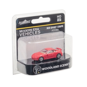 WAS5369 HO Scale Red Sport Coupe Boxed