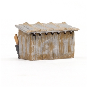 WBR4946 N scale Tin Shack Back View