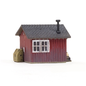 WBR4947 N Scale Work Shed Back View