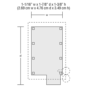 WBR5058 HO Wood Shack Dimensions