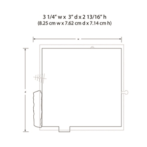WBR5065 HO Scale Rustic Cabin Dimensions