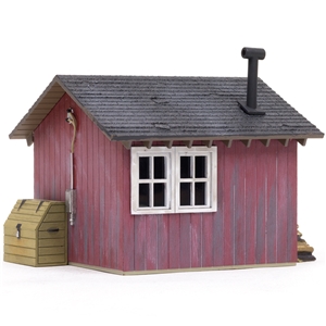 WBR5857 O Scale Work Shed Back View