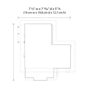 WBR5864 O Scale Post Office Dimensions