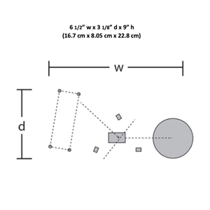 WBR5868 O Scale Windmill Dimensions