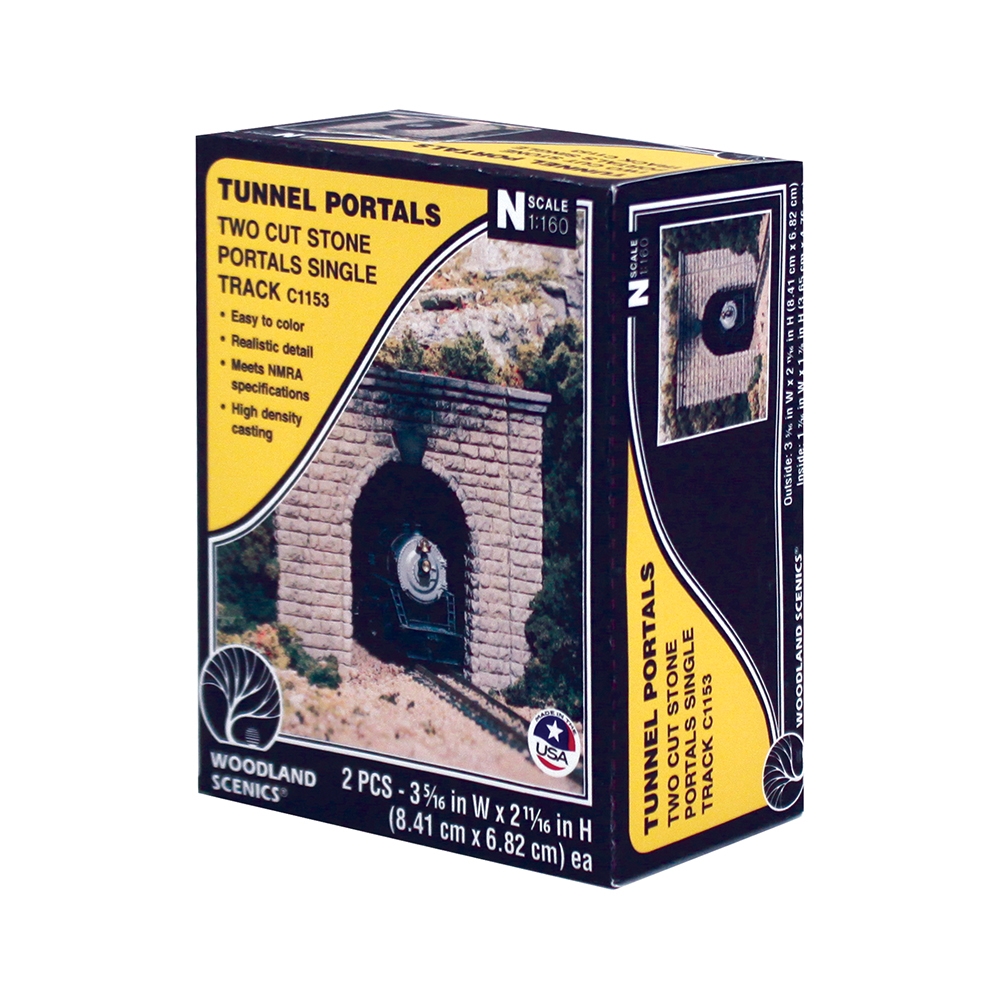 N Cut Stone Single Tunnel Portal (x2)