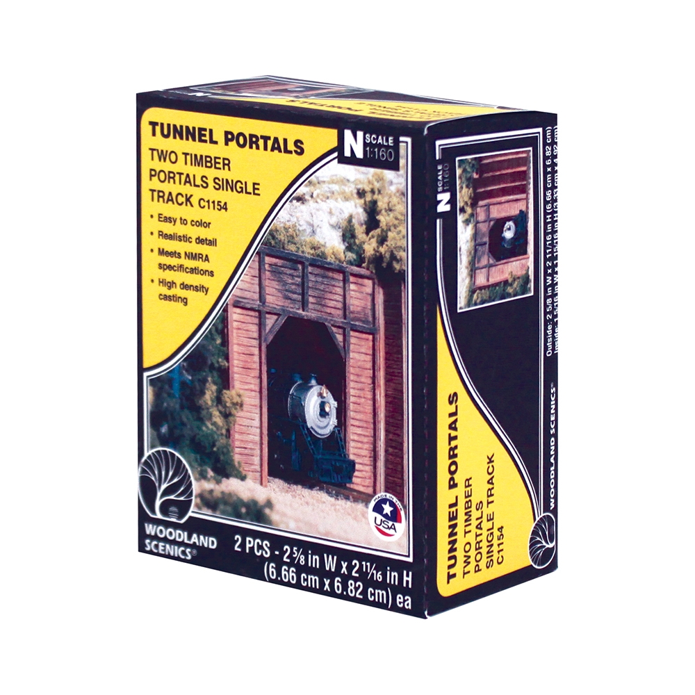 N Timber Single Tunnel Portal (x2)
