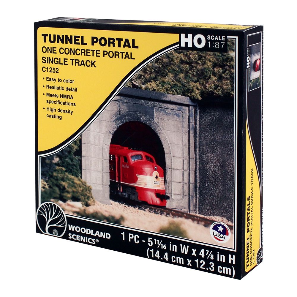 Bachmann Europe plc HO Concrete Single Tunnel Portal
