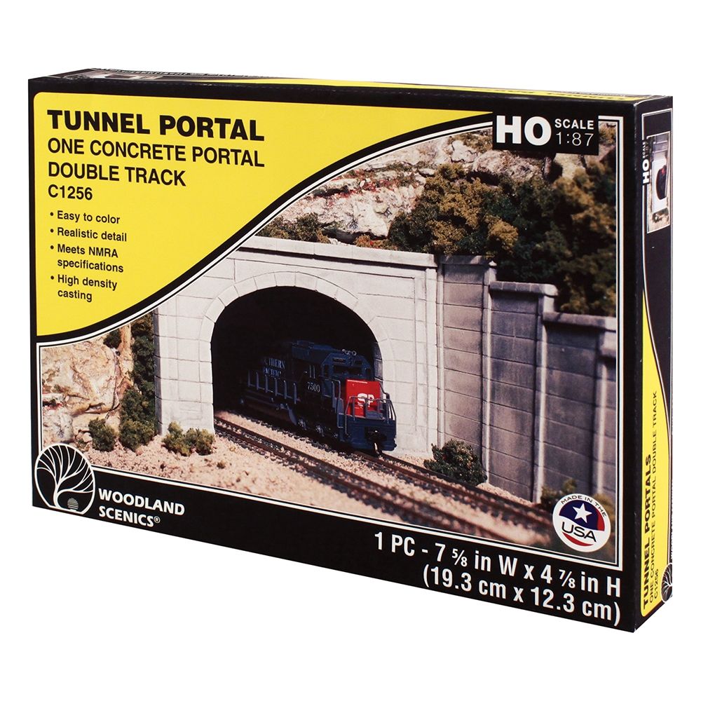 Bachmann Europe plc HO Concrete Double Tunnel Portal