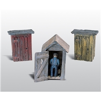 3 Outhouses & Man