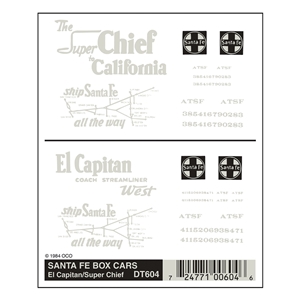 Santa Fe Box Cars - El Capitan/Super Chief