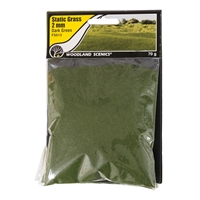 2mm Static Grass Dark Green