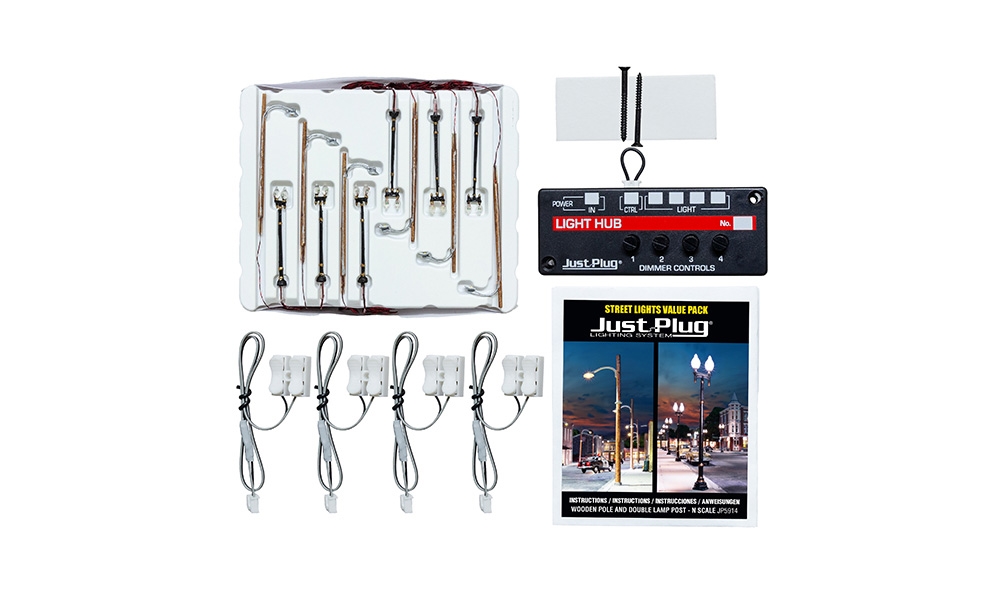 Wooden Pole & Double Lamp Post Value Pack