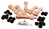 6-Pack Dragster Block with Wheels & Nail-type Axles