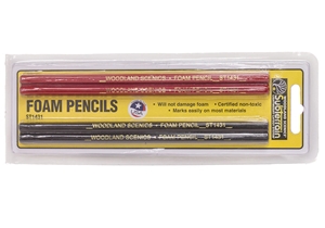 Foam Pencils (2 Red & 2 Black)